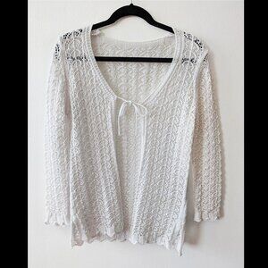 Beautiful Crochet Front-tie Cardigan NWOT from Turkey